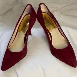 Michael kors suede heels